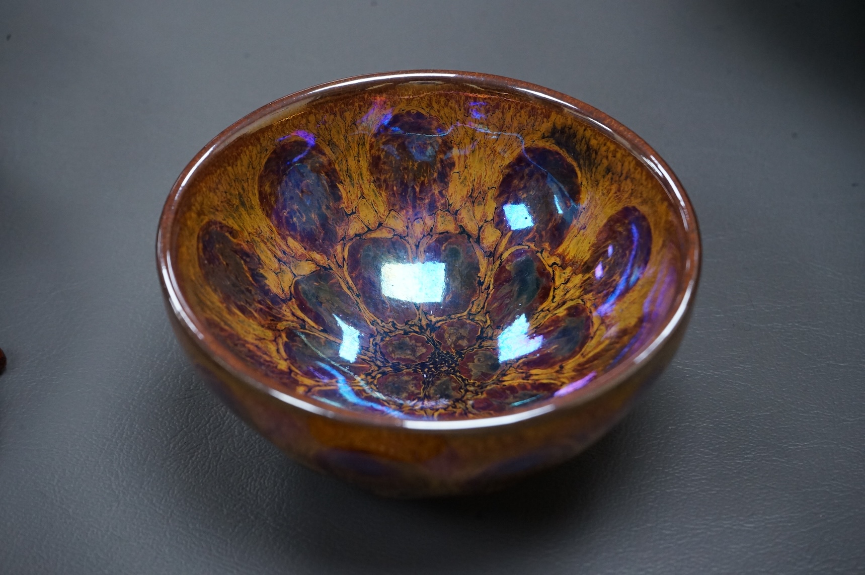 Four Chinese carvings and two bowls.(6). Largest carving 14.5cm long.